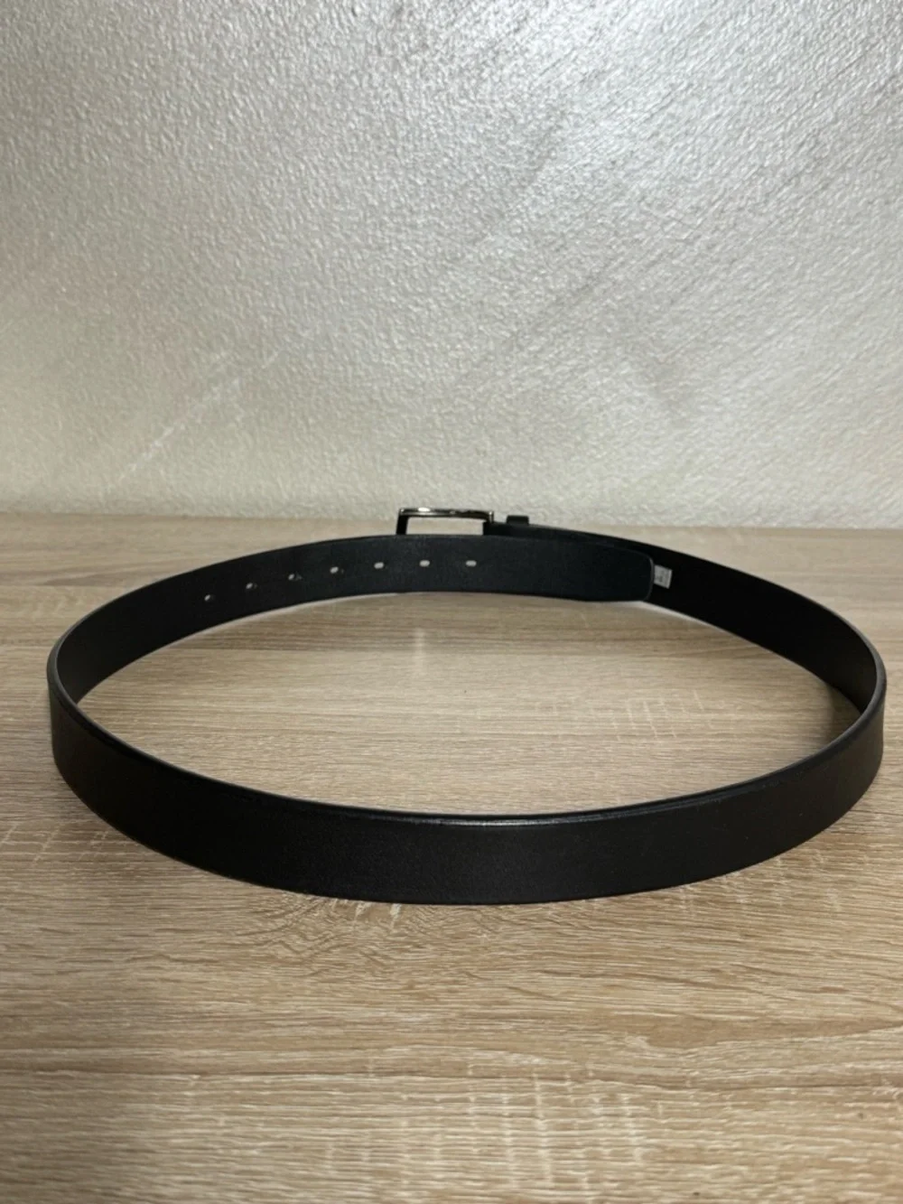 Perry Ellis Portfolio Men's Black Leather Belt Size 36/50/L